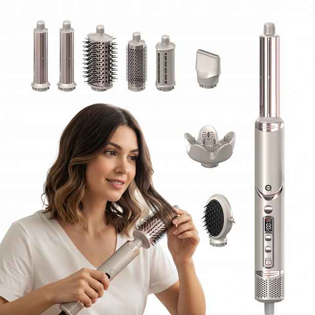 Vysoušeč Vlasů 8V1 S Ionizací A Regulací, Multifunkční Styling 1400W