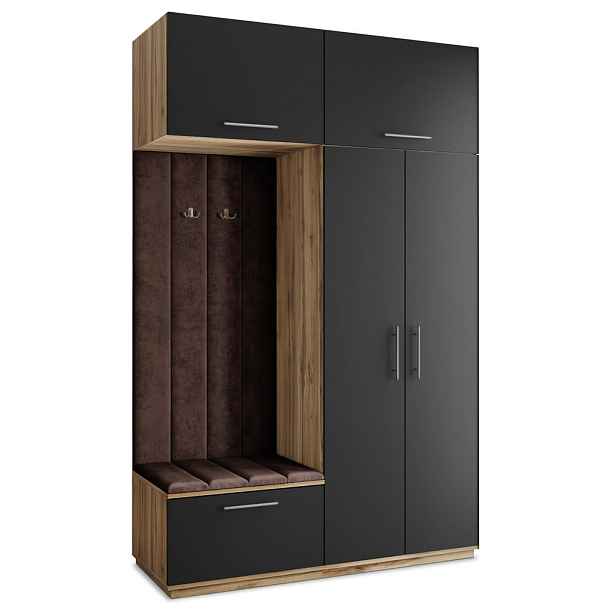 MASSENO MODERNÍ PŘEDSÍŇOVÁ SESTAVA REMA, 150/240/60 cm, dub Wotan