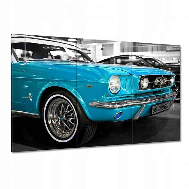 Obrazy 120x80 Tyrkysový Ford Mustang