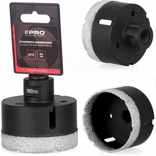 Korunkový Vrták 68 mm M14 pro suché řezání (3-01-10-WA-308) Pro