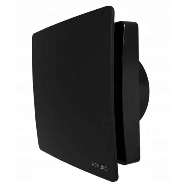 Koupelnový ventilátor Hokuro Uro BP-100 T 100 mm černý časovač