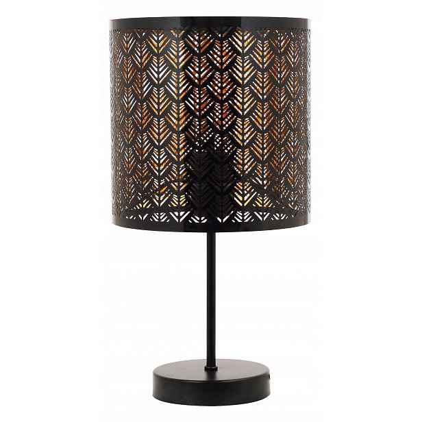Stojací lampa 1 plamenná černá Toulouse