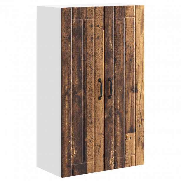 vidaXL Nástěnná skříňka LUCCA Staré dřevo 60 x 31 x 100 cm