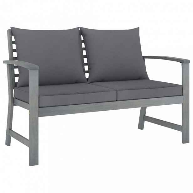 Zahradní lavice 120 cm akácie / látka