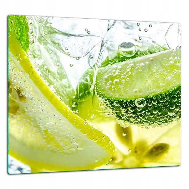 Skleněná Ochranná Deska Panel Lepidlo 65x60 Ovoce