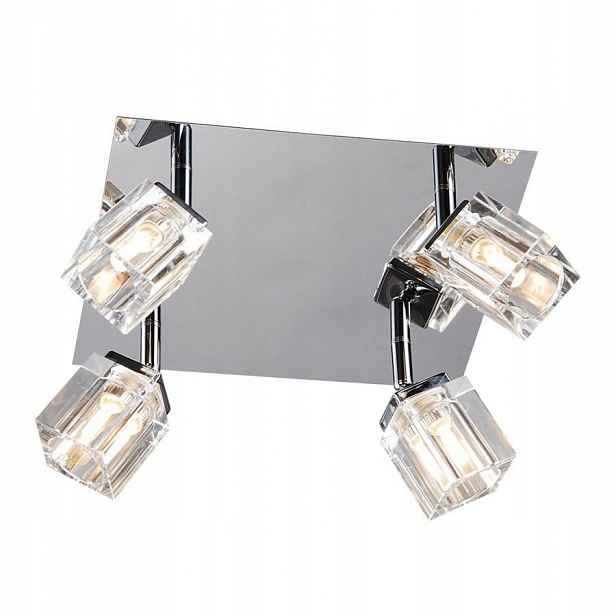 Spot Reflektorová nástěnná lampa Chrom 4xG9 40W Průhledný Crt Italux