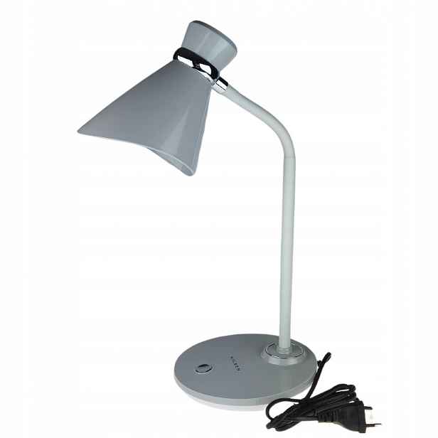 Stolní lampa Osvětlení na čtení Šedá školní lampa Nilsen