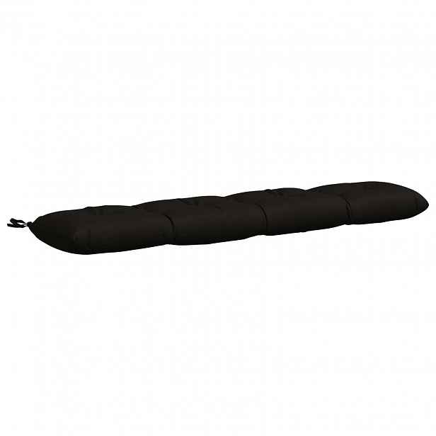 vidaXL Polštář na lavici VIANEN 100% polyester Černá 140 x 30 x 12 cm