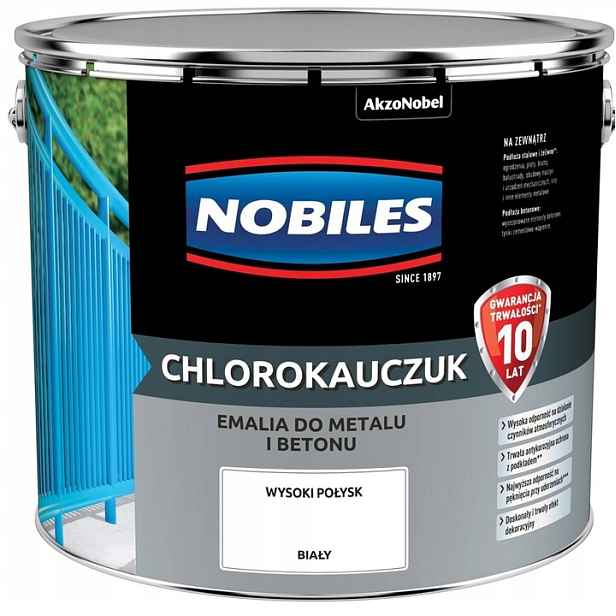 Nobiles Chlorkaučuk Smalt 10L Bílý