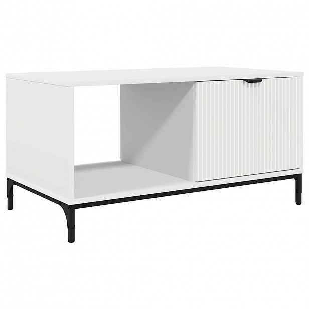 vidaXL Konferenční stolek Bílá 90 x 49 x 46 cm Kompozitní dřevo