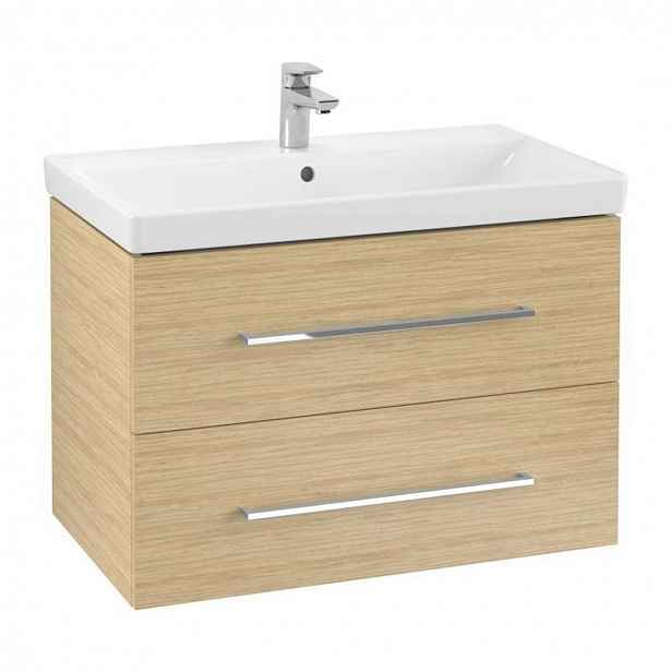Villeroy & Boch Avento - Umyvadlová skříňka, 78x51x45 cm, 2 zásuvky, Nordic Oak A89100VJ