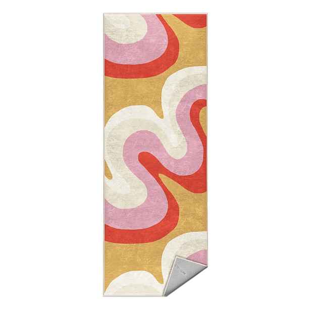 Žlutý/růžový pratelný běhoun 60x230 cm Raspberry Creamsicle – Mila Home