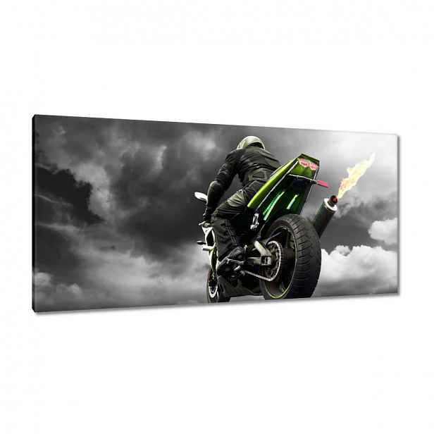 Obrazy 115x55 Zelený závodník