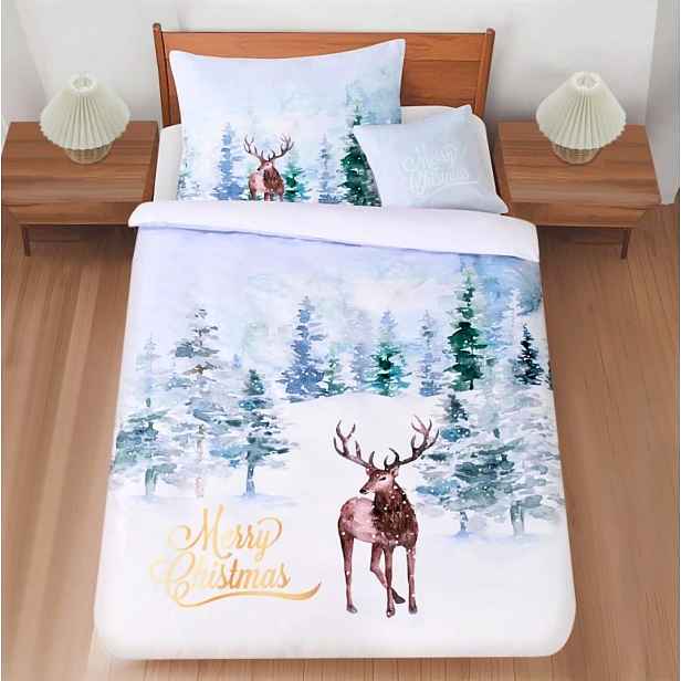 TOP Třídílná sada 3D povlečení 140x200+70x90+45x45 Lesní klid