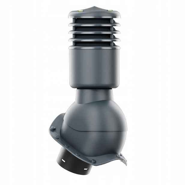 Větrací komín Smartline profil X fi 125 mm, zateplený, antracitový