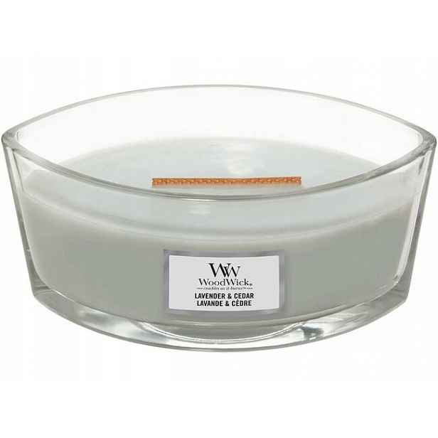 WoodWick svíčka loď Lavender & Cedar 453.6 g