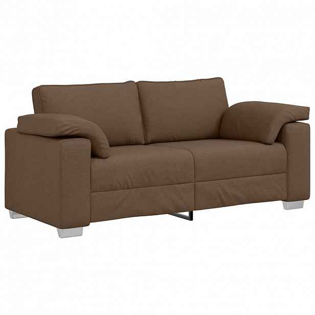 vidaXL Dvojsedačka Hnědá 180 cm textil