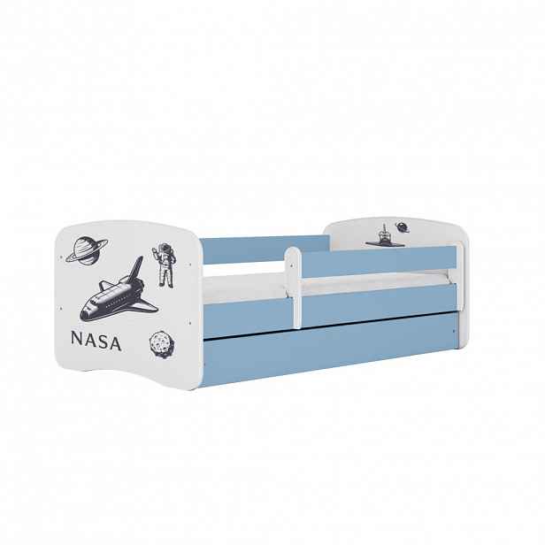 RAUMHIRSCH FURNITURE DĚTSKÁ POSTEL NASA se zásuvkou 140/70 80/61/144