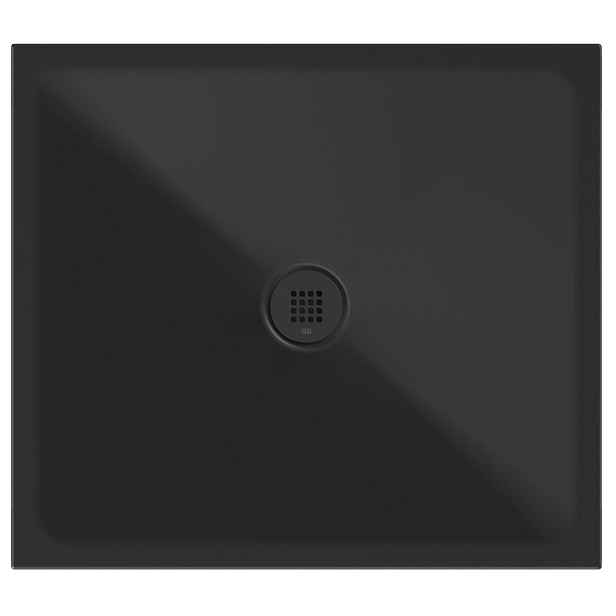GSI Keramická sprchová vanička, obdélník 90x80x2cm, černá mat