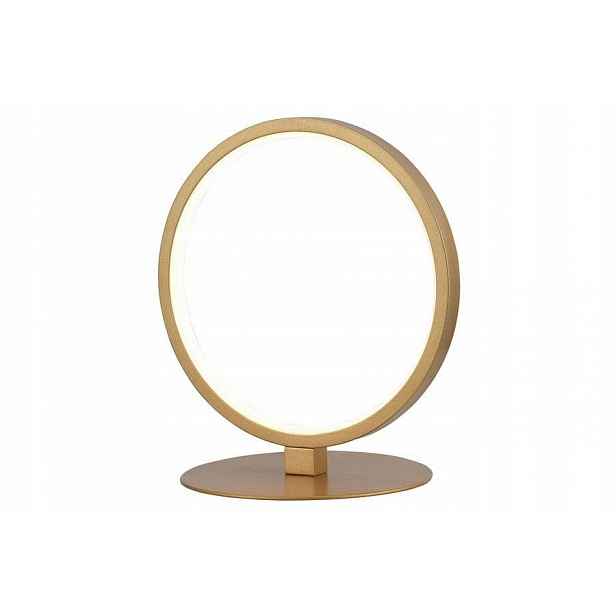 Moderní dekorativní stolní lampa zlatá Ring Led 20 cm Reality