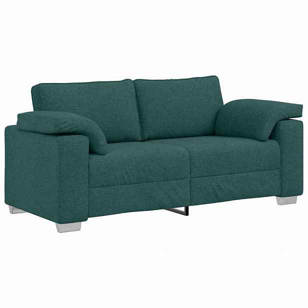 vidaXL Dvojsedačka Tmavě zelená 180 cm textil