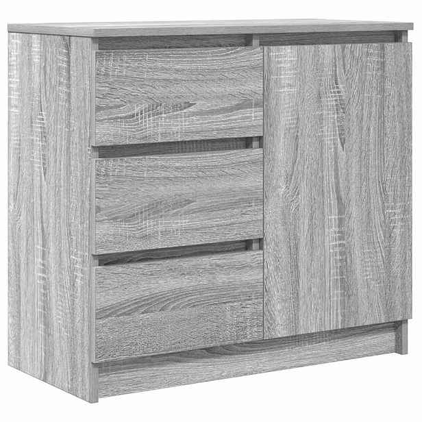vidaXL Příborník se zásuvkou šedý Sonoma 71x35x65 cm kompozitní dřevo