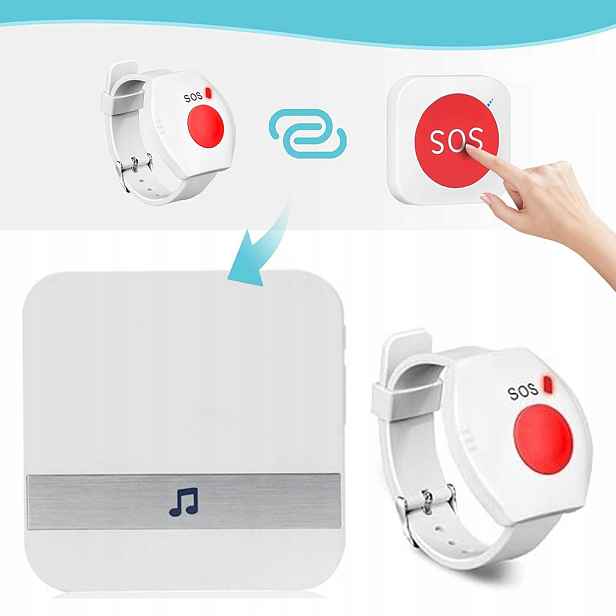 Alarm Pro Seniory Starší Nemoci, Tlačítko Přivolání Pomoci, Náramek