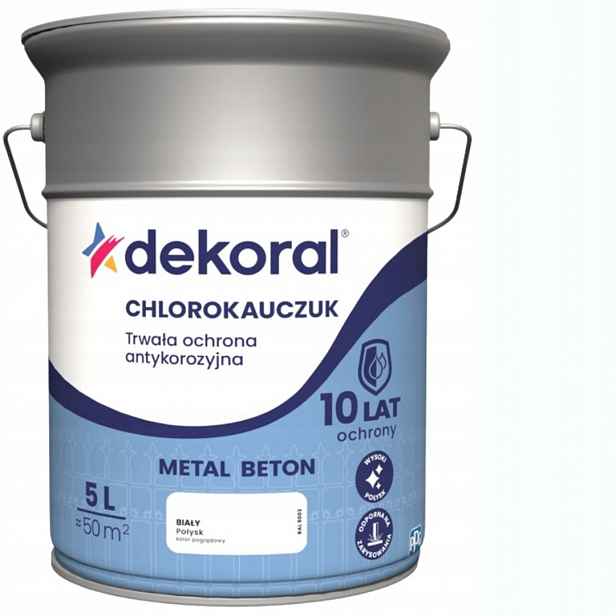 Dekoral Chlorokaučuk Strong 5L Bílý Lesk