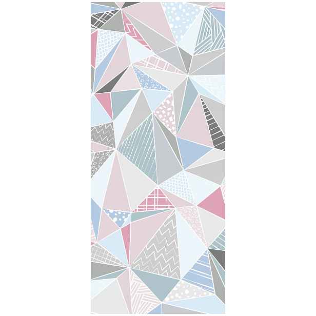 Samolepka Tapeta Geometrické trojúhelníky Abstrakce 91x211 moderní do domácnosti