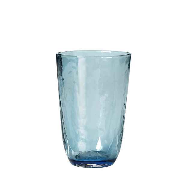 Sklenice 400 ml Broste HAMMERED - modrá