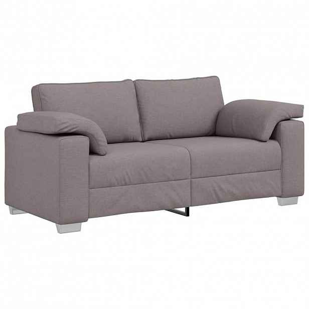 vidaXL Dvojsedačka Taupe 180 cm textil