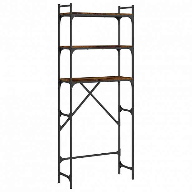 vidaXL Regál nad pračku kouřový dub 67 x 25 x 163 cm kompozitní dřevo