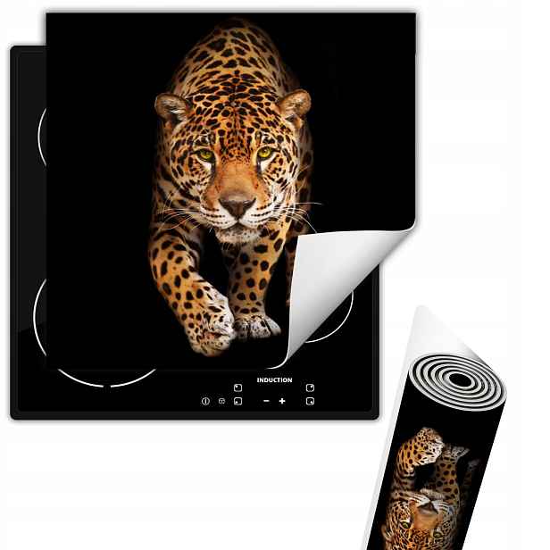 Vinylová Ochranná Podložka Na Indukční Desku 50x52 Černý panter