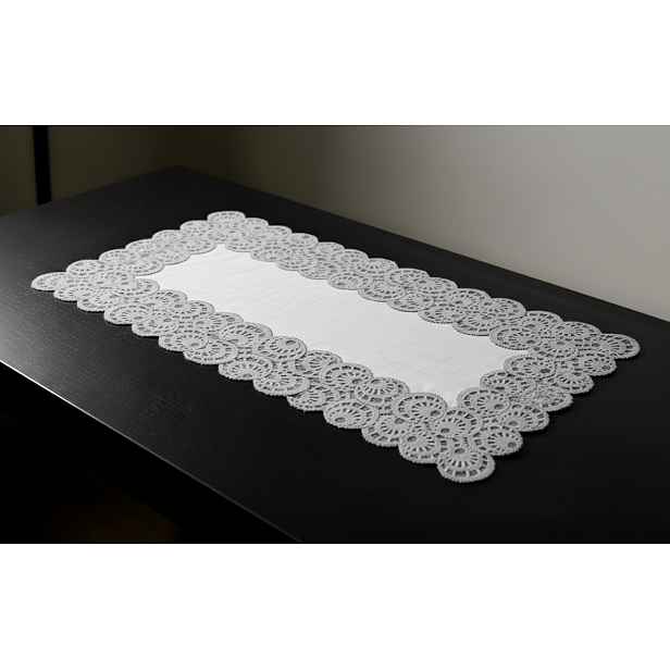 Žakárový ubrus - běhoun TOBIAS 60x120 cm šedá MyBestHome