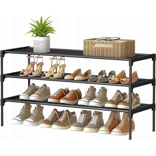 Botník s policemi Songmics 91,8 x 53,51 x 29,71 cm černá