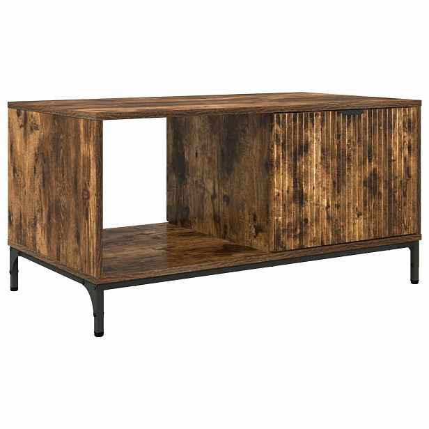 vidaXL Konferenční stolek Kouřový dub 90 x 49 x 46 cm Kompozitní dřevo