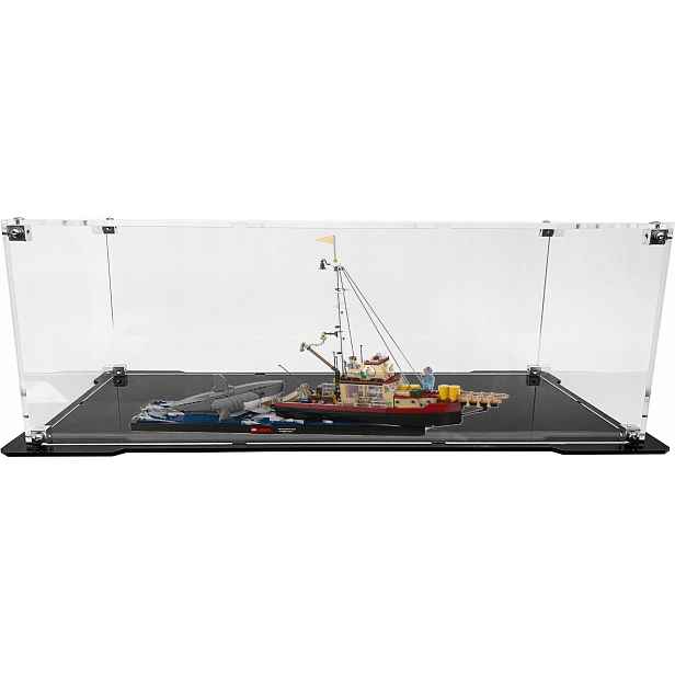 Vitrína s černou základnou pro sadu Lego Ideas 21350 Čelisti