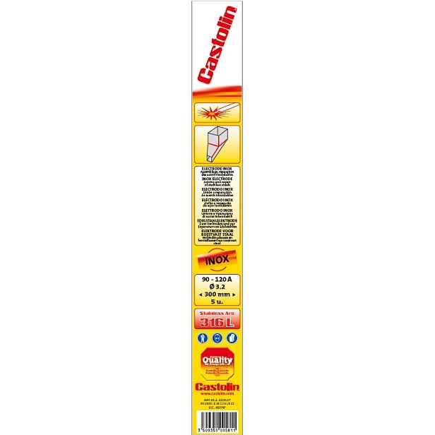 Elektrody nerezové Castolin Inox Arc 316L 2,5 mm 10 ks
