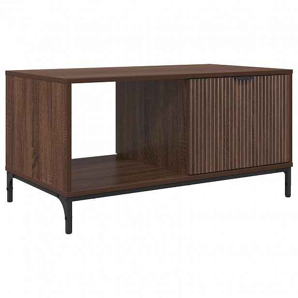 vidaXL Konferenční stolek Hnědý dub 90 x 49 x 46 cm Kompozitní dřevo