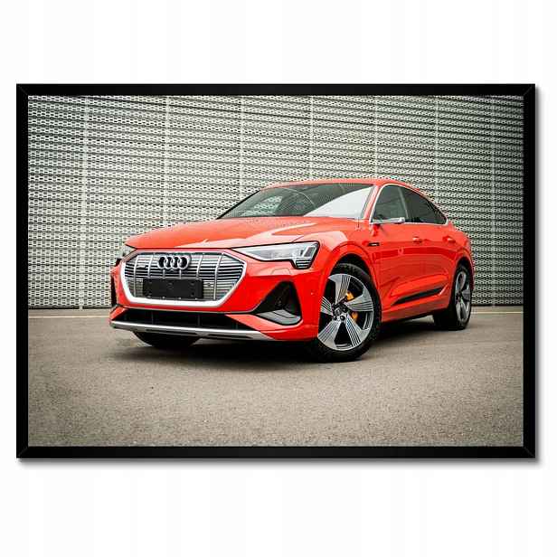 Plakáty v rámu 70x50 Červené Audi e-tron