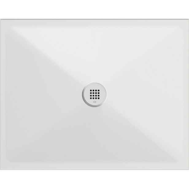 GSI Keramická sprchová vanička, obdélník 100x80x2cm, bílá mat