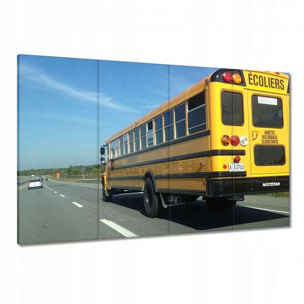 Obrazy 120x80 Žlutý školní autobus