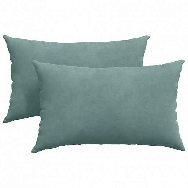 vidaXL Pohovkové polštáře 2 pcs Mořská zelená 50 x 30 cm