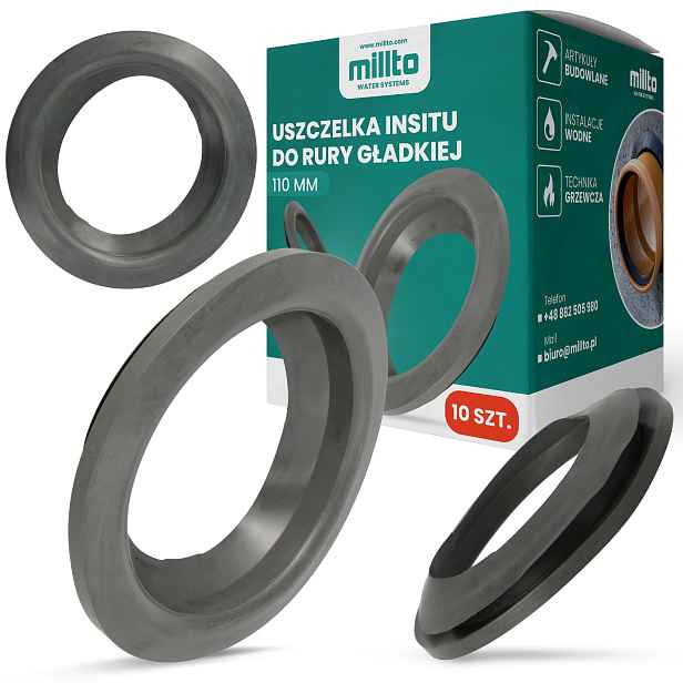 10x Těsnění Insitu Trubky hladké kanalizace 110 Gq