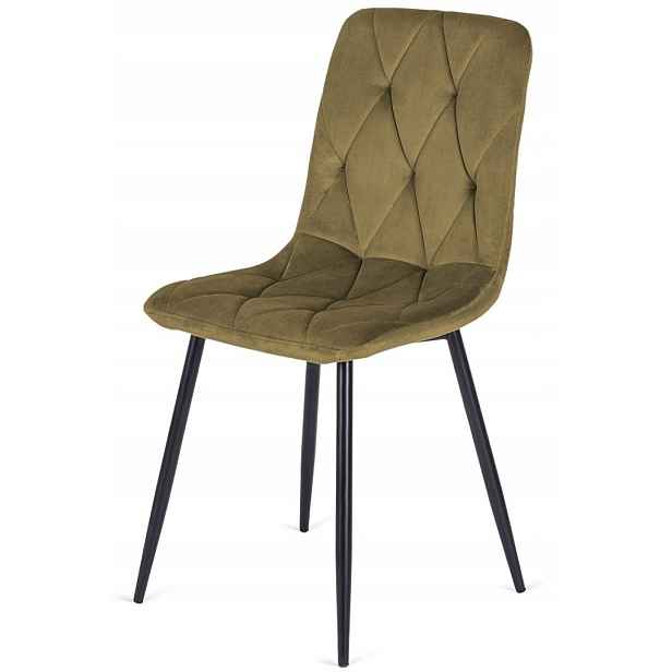 Čalouněná židle Borgo Velvet Brown Lugano