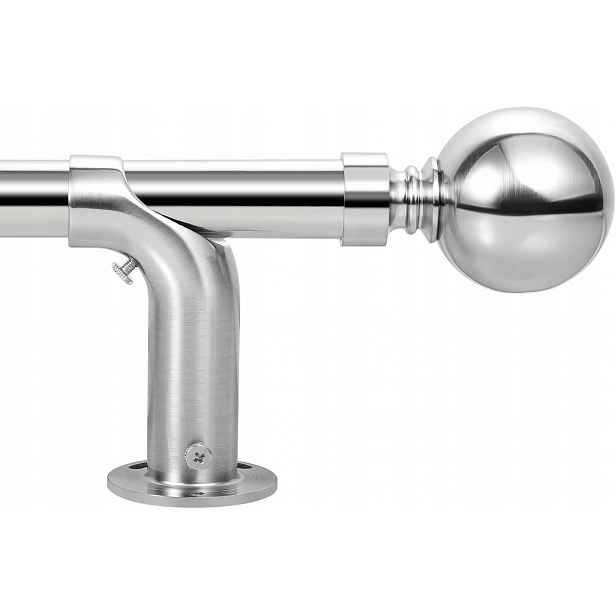 Garnýž Zatemňovací Tyč Na Záclony 70-208 CM Dekorativní S Kuličkami 60 MM