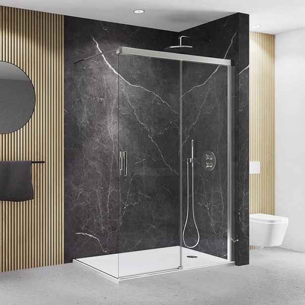 Sprchová zástěna walk-in 130 cm Roth Melina Line MI DWR 130205 VPE