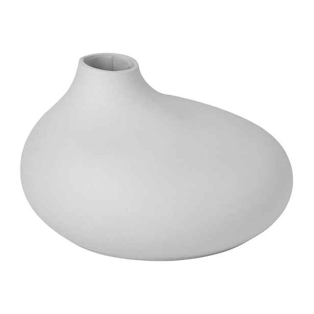 Světle šedá porcelánová váza (výška 13 cm) Nona – Blomus