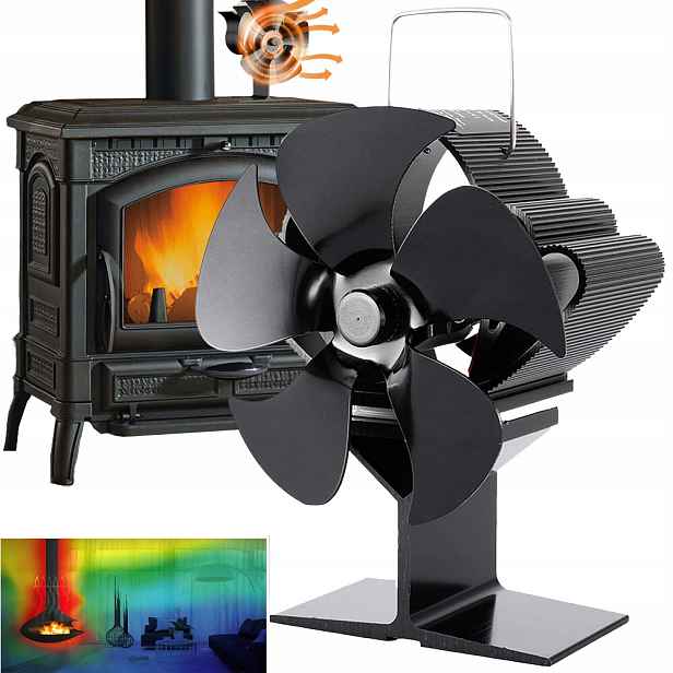 Termoelektrický Krbový Ventilátor Distributor Teplého Vzduchu, Silný