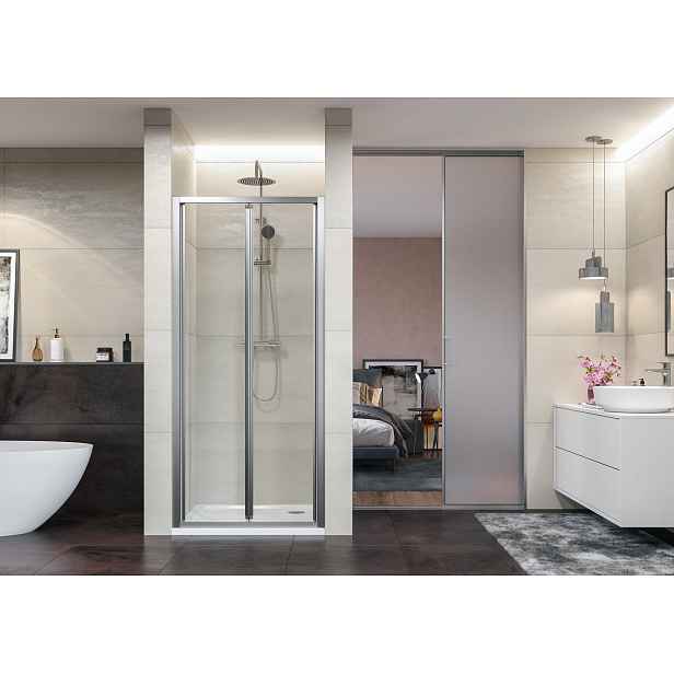 DYNAMIC B6 80 - Sprchové dveře zalamovací 77-81cm, chrom satin